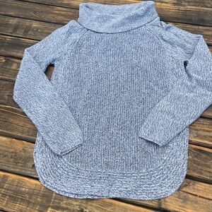 Loft Turtle Neck Cable Knit Sweater, Size Small